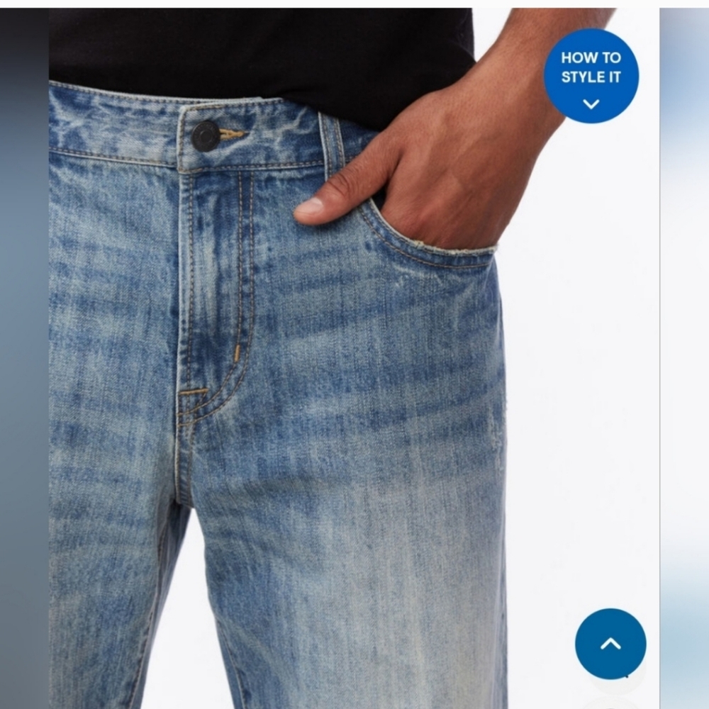AEROPOSTLE MENS RELAXED FITJEANS LIGHT WASH NWT SIZE 40 - Picture 2 of 7